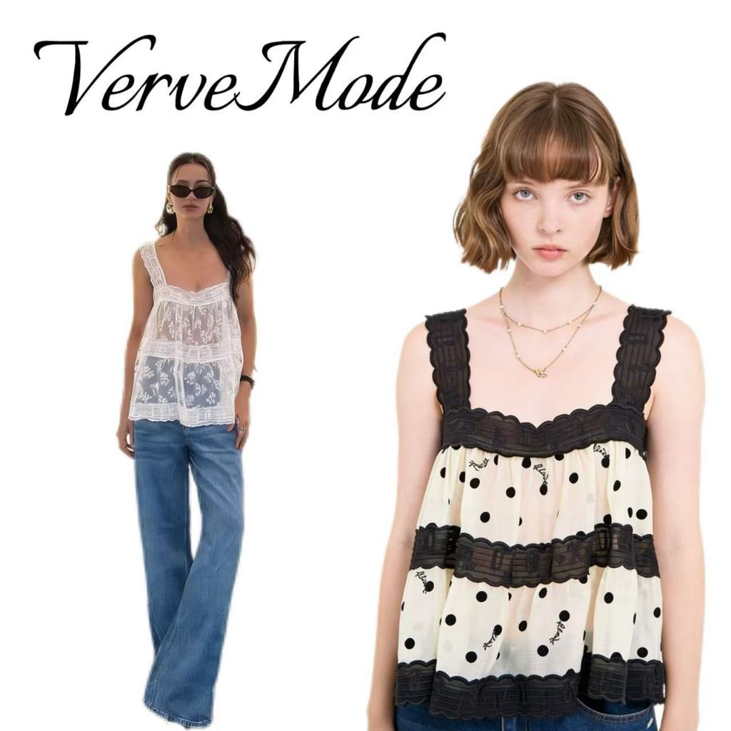 VerveMode.🍓จัดส่งในประเทศไทย🍓เสื้อลูกไม้เนื้อนุ่ม หวาน และใส่สบาย