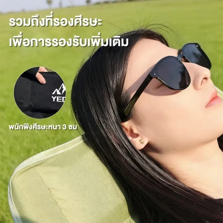 Yegey【ซื้อ 1 แถม 1】เก้าอี้แคมป์ปิ้ง สนามพับได้ (หลังสูง90 cm.) รับน้ำหนักได้สูงสุด 300กก. พับเก็บได้ พกพาสะดว thumbnail 5