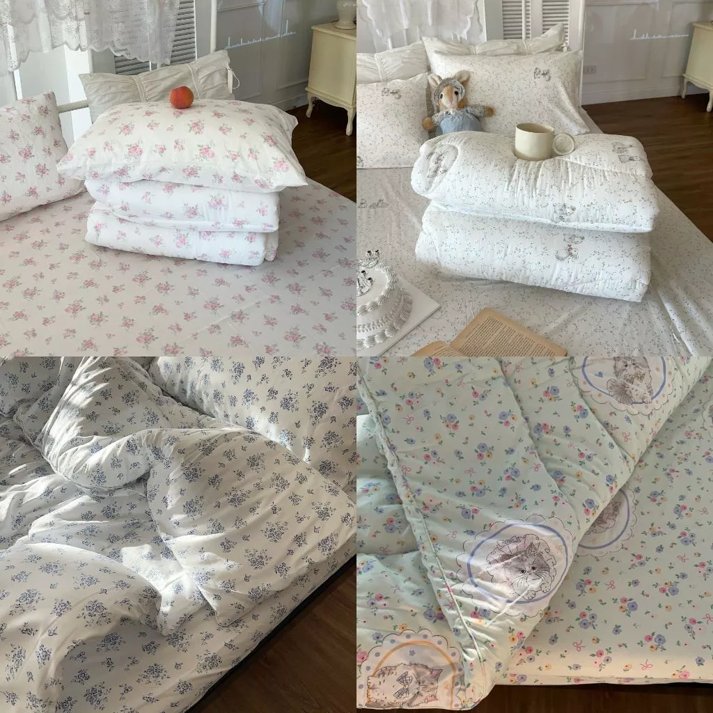 cottonnumber6 ชุดผ้าปูที่นอน 6 ชิ้น พร้อมผ้านวม ผ้าคอตตอน 300 เส้นด้าย thumbnail 7