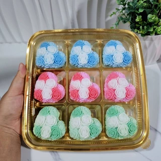 แม่พิมพ์ฟองดอง สำหรับทำขนม วุ้น ช็อกโกแลต ขนมต่างๆ รูป หัวใจกุหลาบ(แอนนา)