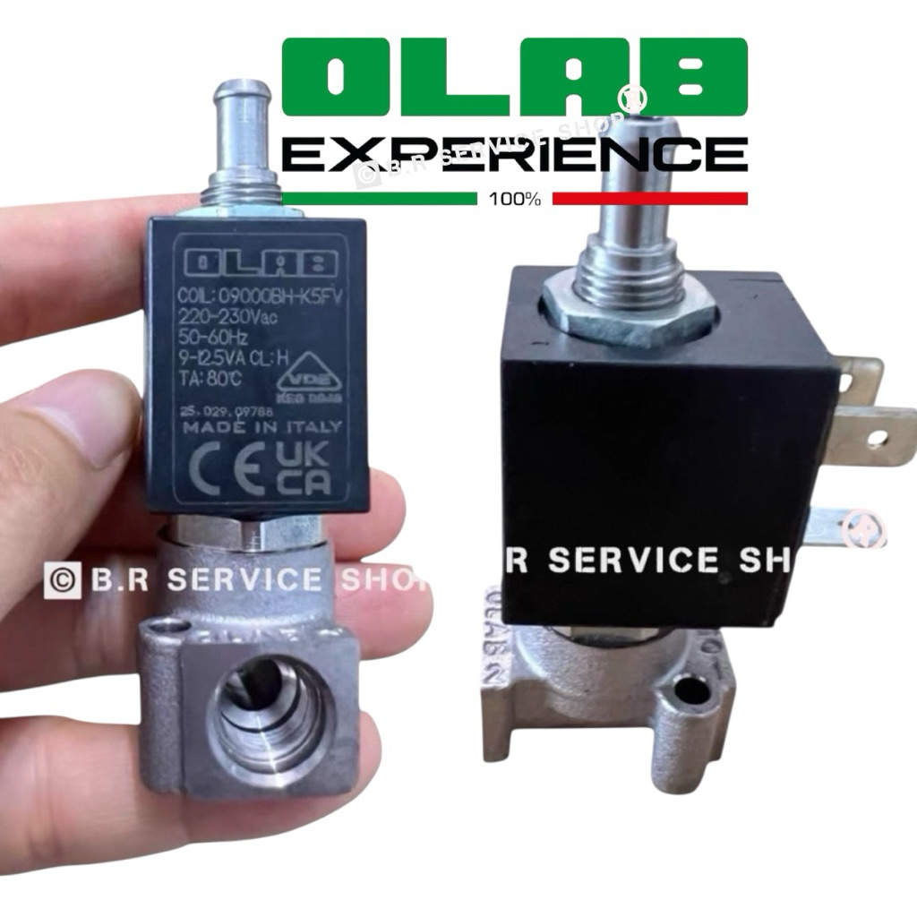 ( Made in Italy )OLAB 9000BH/K5FV 1/8 three-way solenoid valve,coffee machine พาสอะไหล่แท้ติดเครื่อง ตระกูล CRM