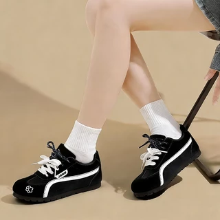 ส่งฟรี รองเท้าผ้าใบน่ารัก รองเท้าผู้หญิง พร้อมส่ง ผ้าใบลำลองแฟชั่นสไตล์เกาหลี พื้นนุ่ม น้ำหนักเบา [LND3376]