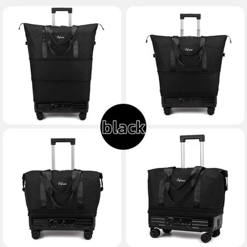 กระเป๋าเดินทางแฟชั่น มีสายดึง กระเป๋าเก็บของพับได้และขยายได้ ก ผ้า อ็อกซ์ฟอร์ด - รูปที่ 2