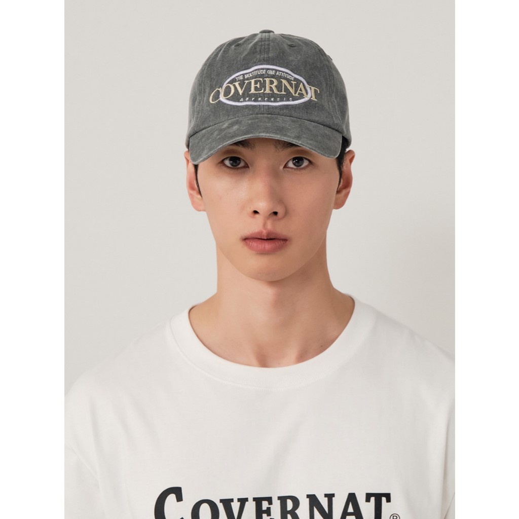 COVERNAT قبعة كاب Vintage Logo — رمادي — صورة 7