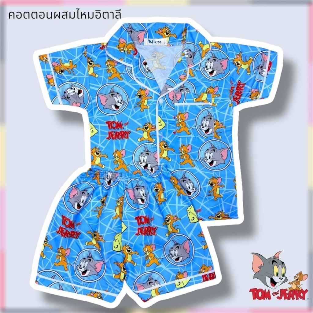 ชุดนอนเด็กเเขนสั้นขาสั้นผ้าคอตตอนผสม อายุ 6เดือน-7ปี  น้ำหนัก 7-22 kg - รูปที่ 4