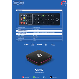 กล่องรับสัญญานจานดาวเทียม S9-PSI รุ่นใหม่ล่าสุด รองรับระบบ C-Band และ ระบบ KU (แพ็ค 10 ตัว)
