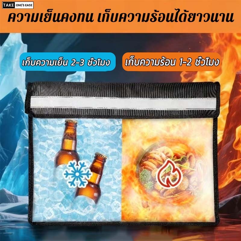 TAKE.ONE.S.EASEกระเป๋าส่งอาหาร กล่องส่งอาหาร 22L/45L/62L กันน้ำสูง แข็งแรงทนทาน - รูปที่ 3
