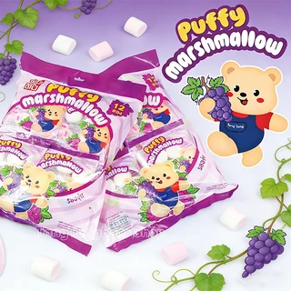 12ห่อ ขนมมาร์ชแมโลว์ มาร์ชแมลโลว์ สอดไส้แยมผลไม้ รสชาติหลากหลาย