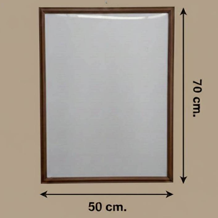 กรอบรูปสีน้ำตาล70x50cm. กรอบรูป70x50cm.สีน้ำตาล กรอบรูปภาพ จิ๊กซอว์ เเบบเเขวนผนัง ได้ทั้งเเนวตั้งและ
