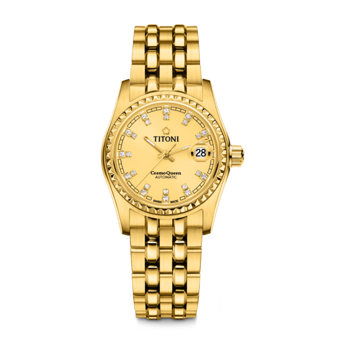 Titoni Luxury Ladies Watch - Cosmo Model:729 G-306