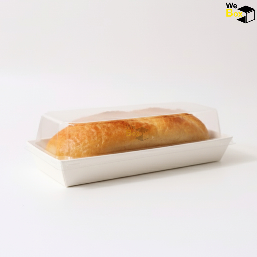 (25/50ชิ้น)ถาดกระดาษ พร้อมฝาPET กล่องอาหารกระดาษ ใส่เค้ก ชูชิ ขนม เค้ก1/2ปอนด์ แซนวิช - รูปที่ 4