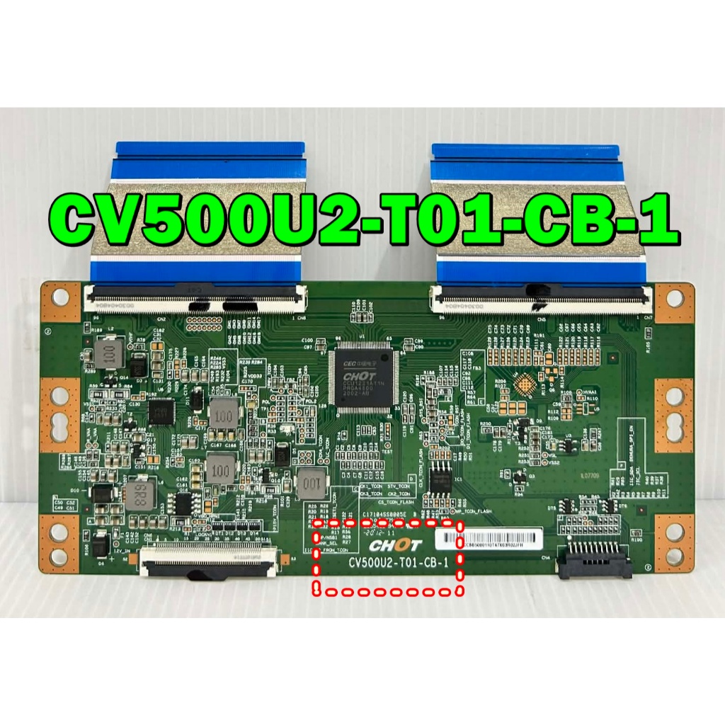 ทีคอน ทีวี Hisense รุ่น 50E6F / 50A7100F พาร์ท CV500U2-T01-CB-1 ของแท้ถอด มือ2