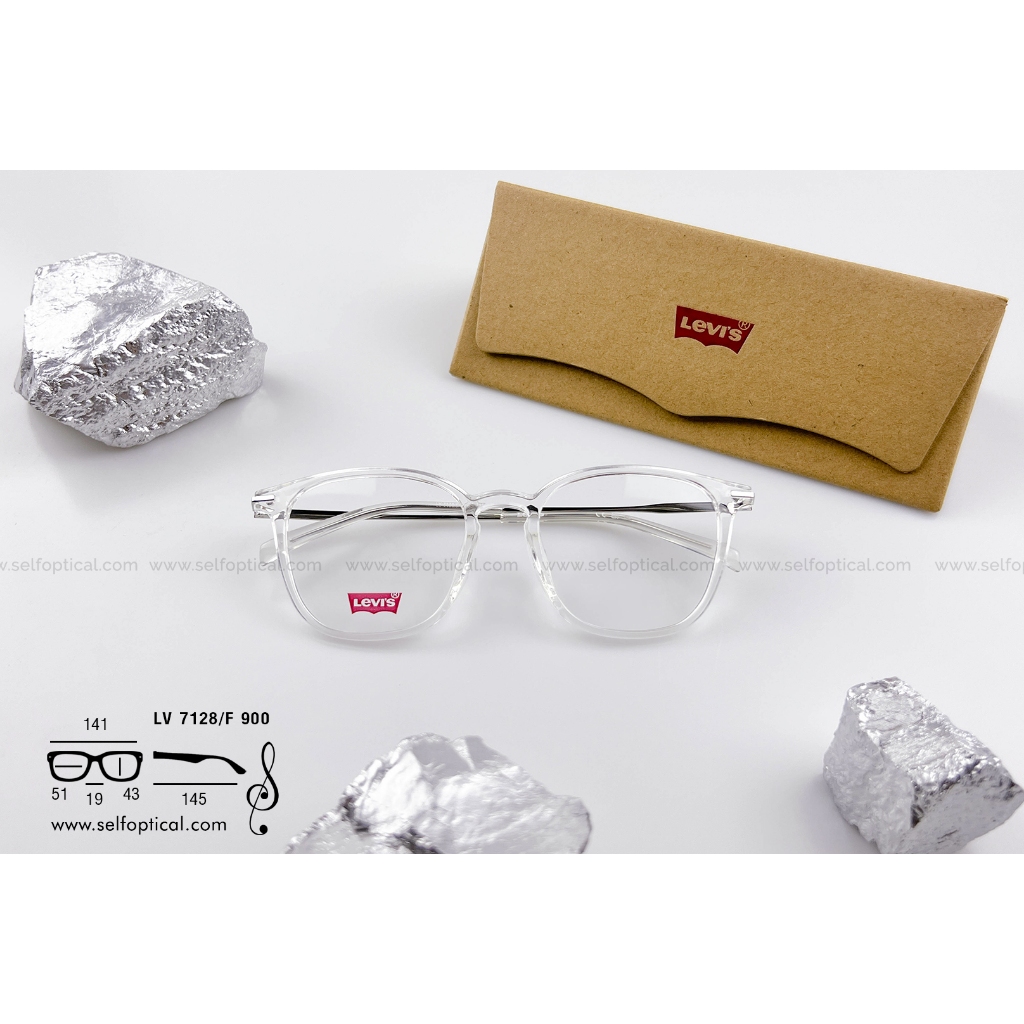 กรอบแว่น LEVI'S LV 7128/F 900 CRYSTAL Size 51 ของแท้ รับประกัน 2 ปี ศูนย์ไทย พร้อมบริการหลังการขาย