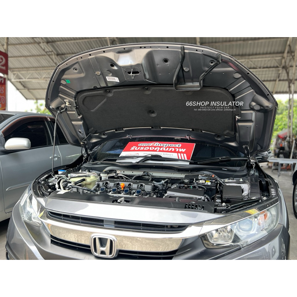 แผ่นกันความร้อนฝากระโปรง CIVIC FC / CIVIC FK 2016-2020 [แถมกิ๊บยึดสำหรับติดตั้ง]