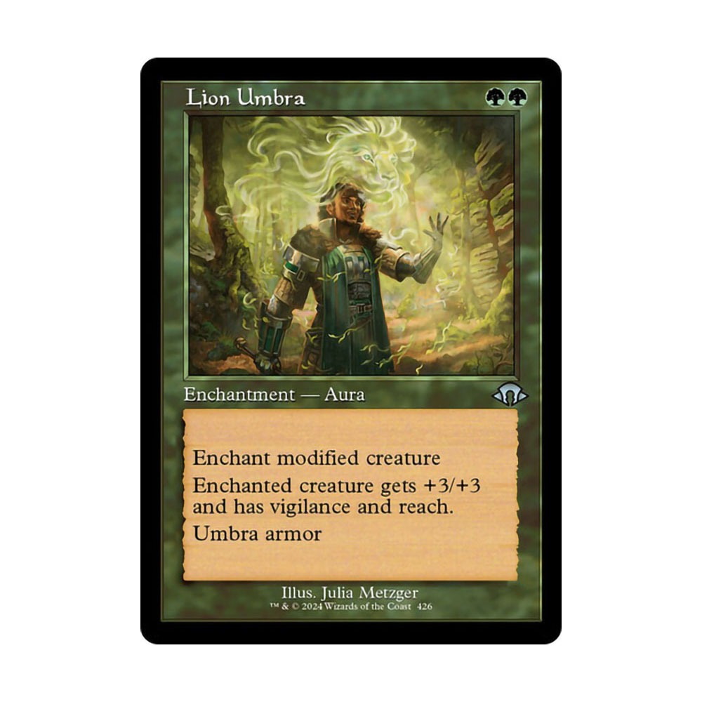 [MTG] Lion Umbra (Retro) [MH3] [GREEN] [U] - Magic the Gathering SINGLES