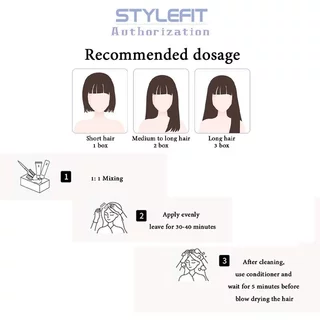 แท้100%🌈 STYLEFITยาย้อมผม100ml+100g ไม่ต้องกัดสีผมค่ะ ฟรีอุปกรณ์ทําสีผม ใช้ง่ายย้อมสีง่าย ครีมย้อมผม ย้อมสีผม ที่ย้อมผม