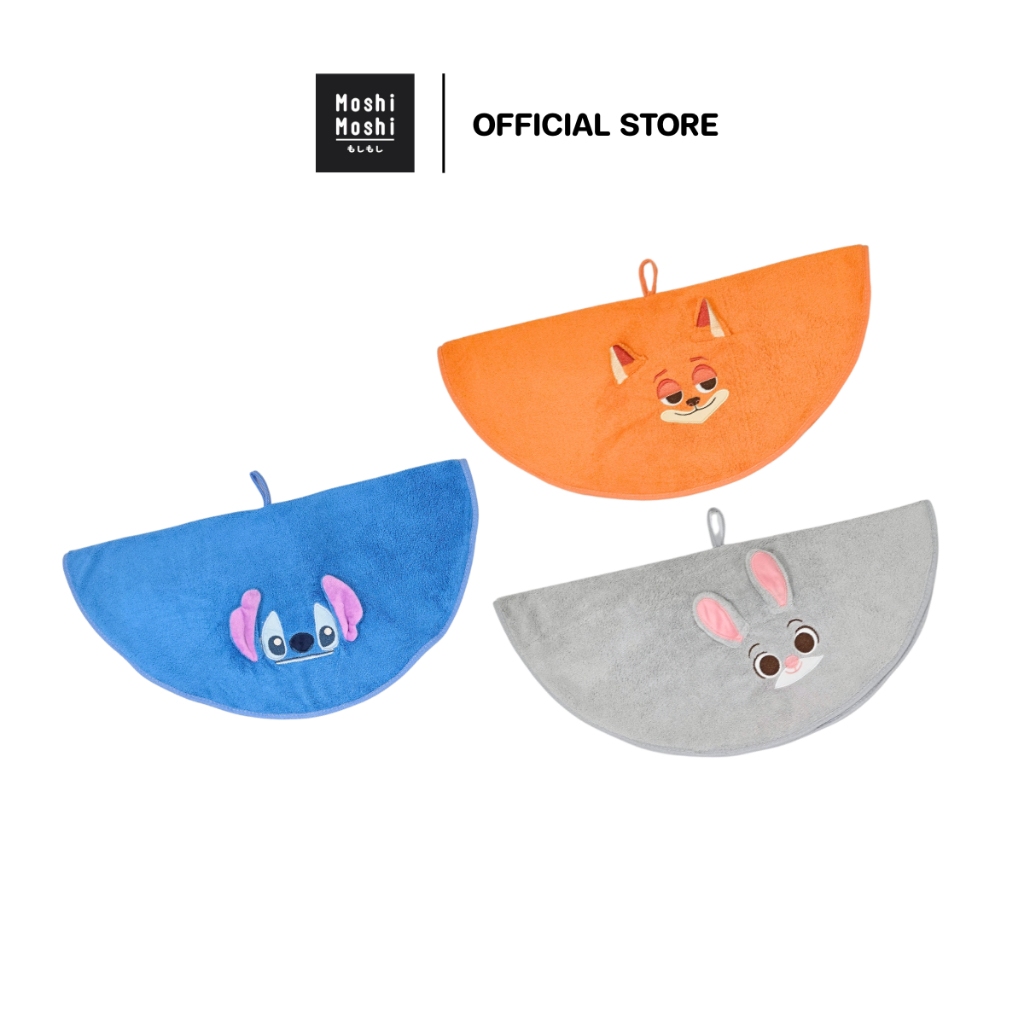 Moshi Moshi ผ้าเช็ดมือ หนานุ่ม ผ้าเช็ดมือแบบแขวน ลายน่ารัก ลิขสิทธิ์แท้จาก Disney รุ่น 8100040966-44714