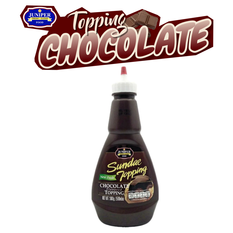 จูนิเปอร์ทอปปิ้งช็อกโกแลต Juniper chocolate (ขวดบีบ) 500กรัม
