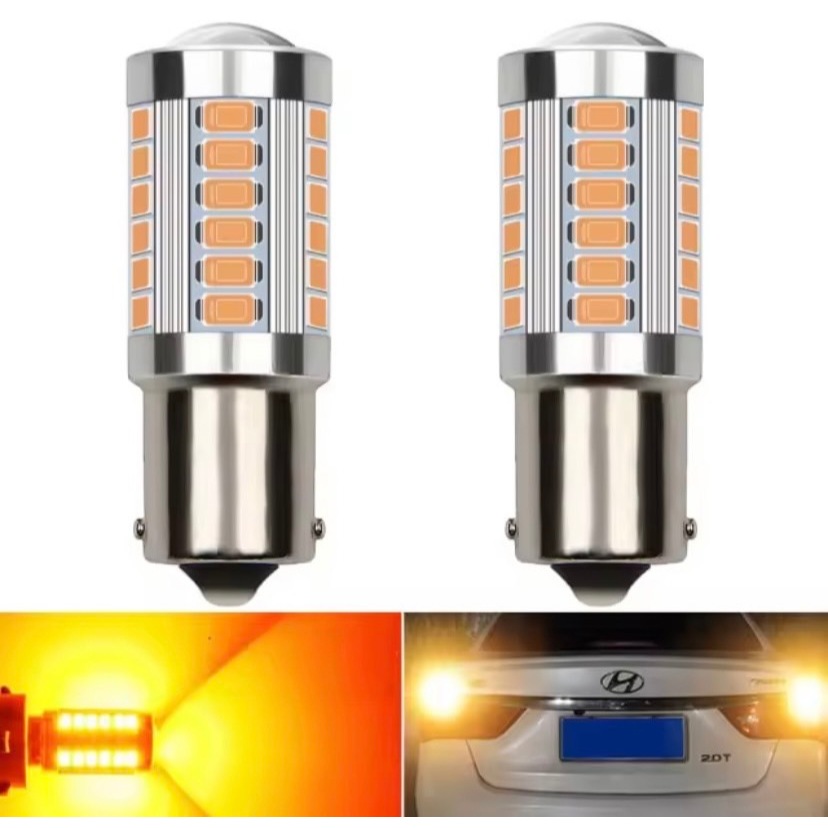 NEW หลอดไฟเลี้ยว (กระพริบเร็วแฟลซ) LED สำหรับ D-MAX รุ่นใหม่ 2020 ขึ้นไป 33ชิพ 21W 1156/150 ํ12V