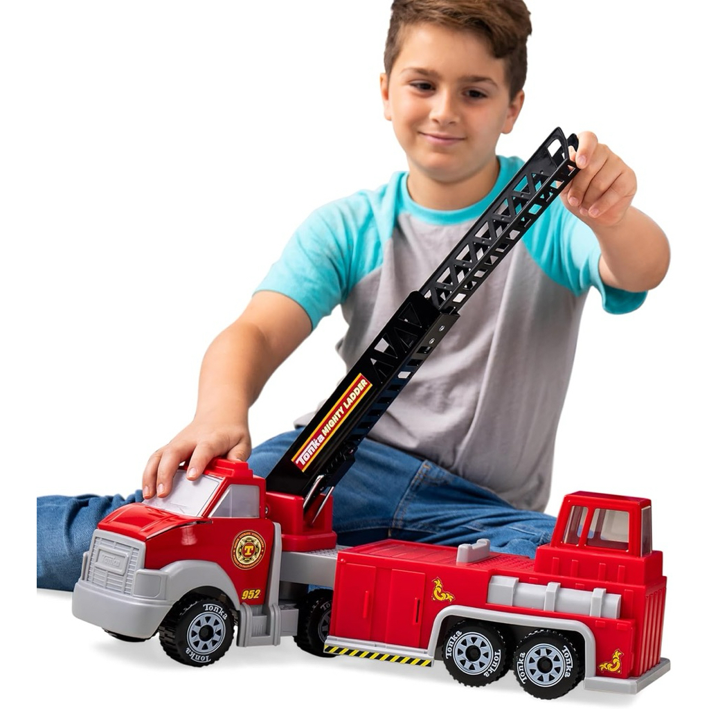 รถดับเพลิงโครงเหล็ก Tonka Steel Classics Hook N’ Ladder Fire Truck