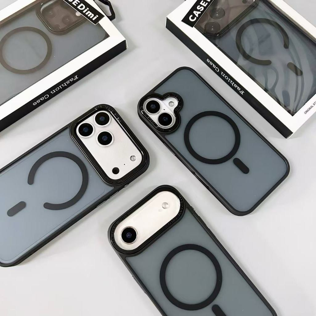 ✅Case แม่เหล็กหลังด้าน ชาร์จได้ งานกล่อง for IP17pro 17Air 17Promax 17 16 pro max 15 pro max 13/14 p