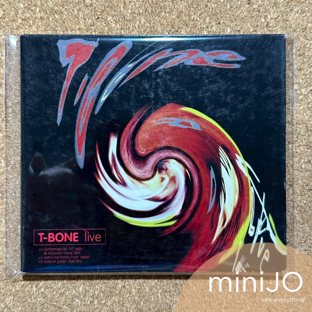 CD เพลง T-Bone ทีโบน อัลบั้ม T-Bone Live (At Fat Radio 2002)