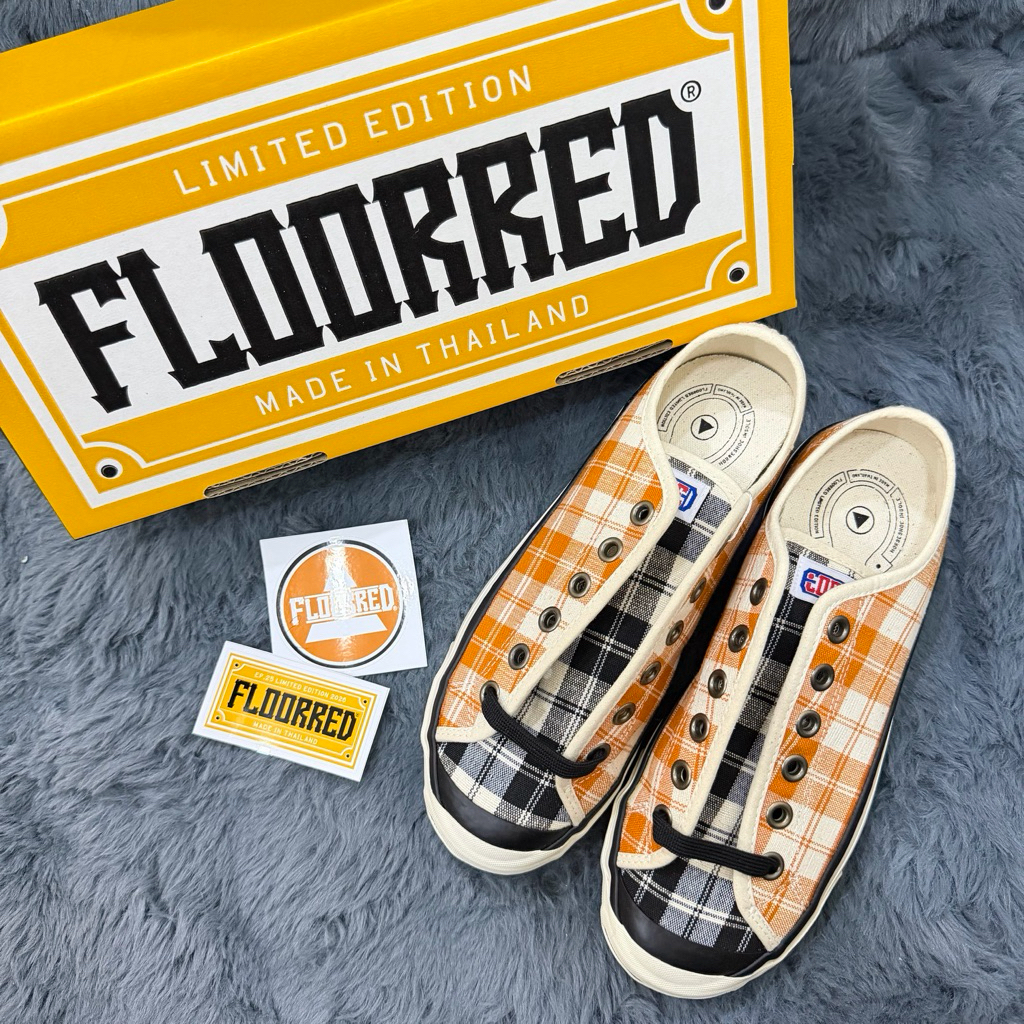 สินค้าพร้อมส่ง 🇹🇭 ⭐️ ใช้ SpayLater ไม่ได้ทักแชท ส่งด่วนถึงภายในวัน 🛵💨 รองเท้า FLOORRED EP.25 ของแท้ 🧡🖤