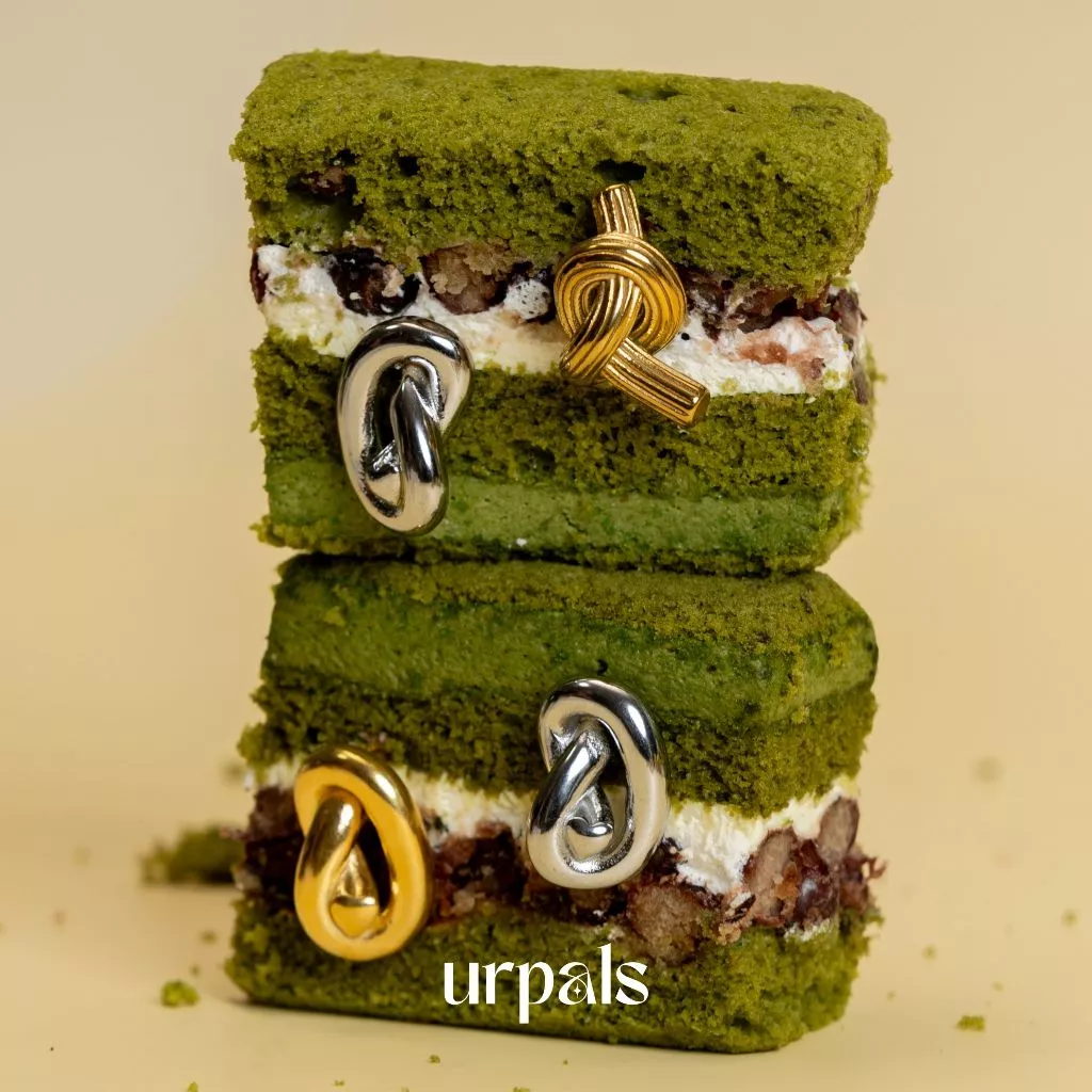 URPALS ต่างหู ต่างหูสายฝอ ต่างหูสีทอง Stainless ชุบทอง 18K แข็งแรง ไม่ลอกไม่ดำ ใช้งานได้นาน