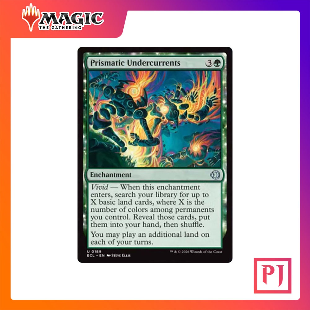 [MTG] Prismatic Undercurrents [ECL] [GREEN] [UNCOM] [NORMAL] [ENG] (การ์ดเมจิค / Magic the Gathering)