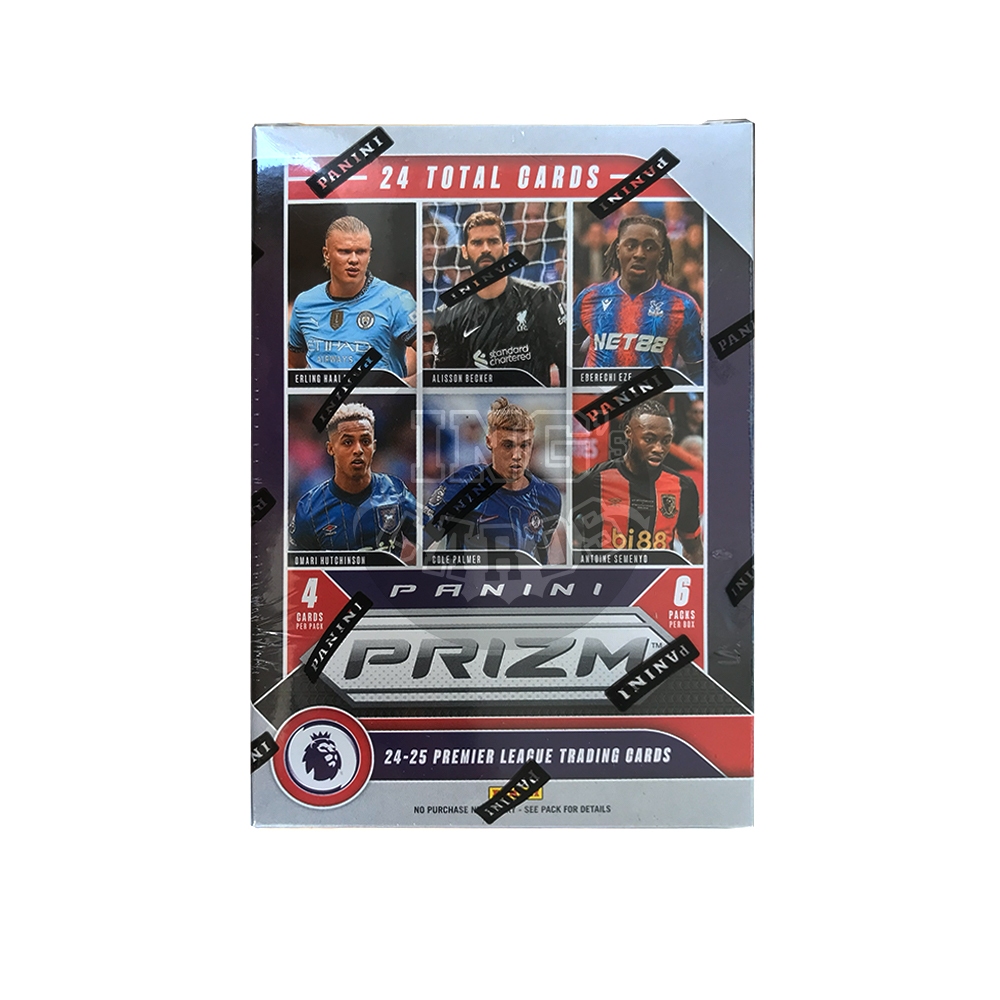 การ์ดสะสมฟุตบอล 2024-25 Panini Prizm Premier League Hobby Blaster Box (Blue Mosaic)