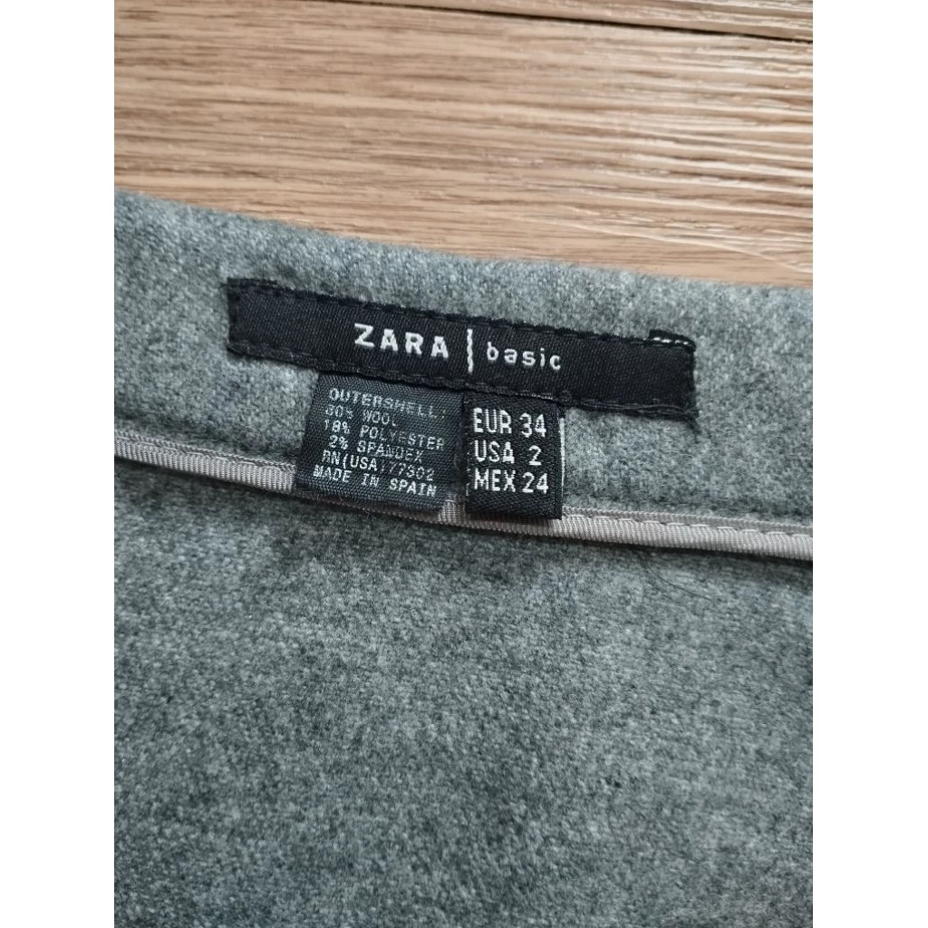NR4 กระโปรงสั้นผ้าวูลแบบพันรอบตัว zara thumbnail 6