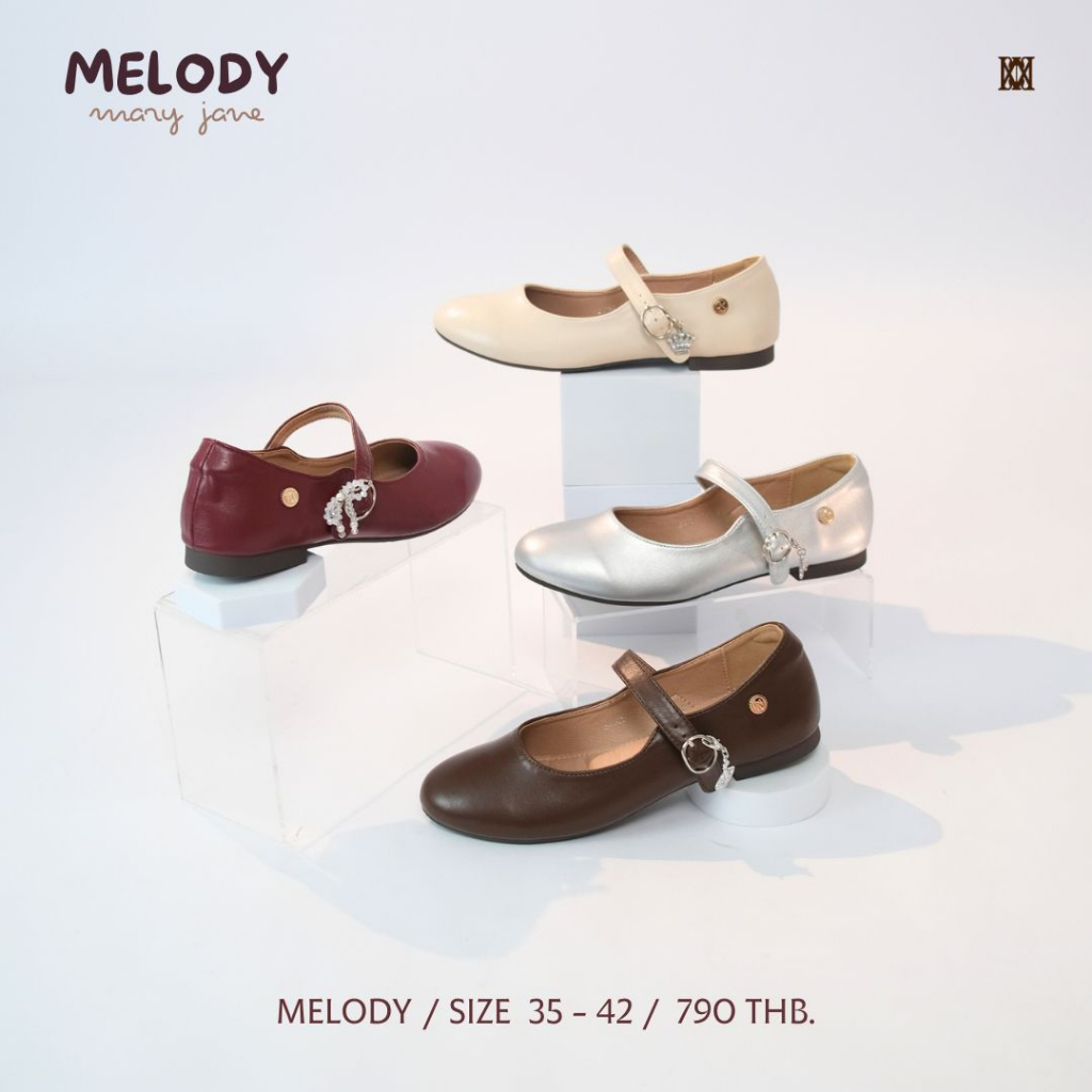 iamJinny JN163 รุ่น Melody Mary Jane สีแดง - รูปที่ 6