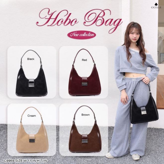 #c9969Hobo Bag CICELLE👜❤️บรนด์ CICELLE (ซี-เซล)