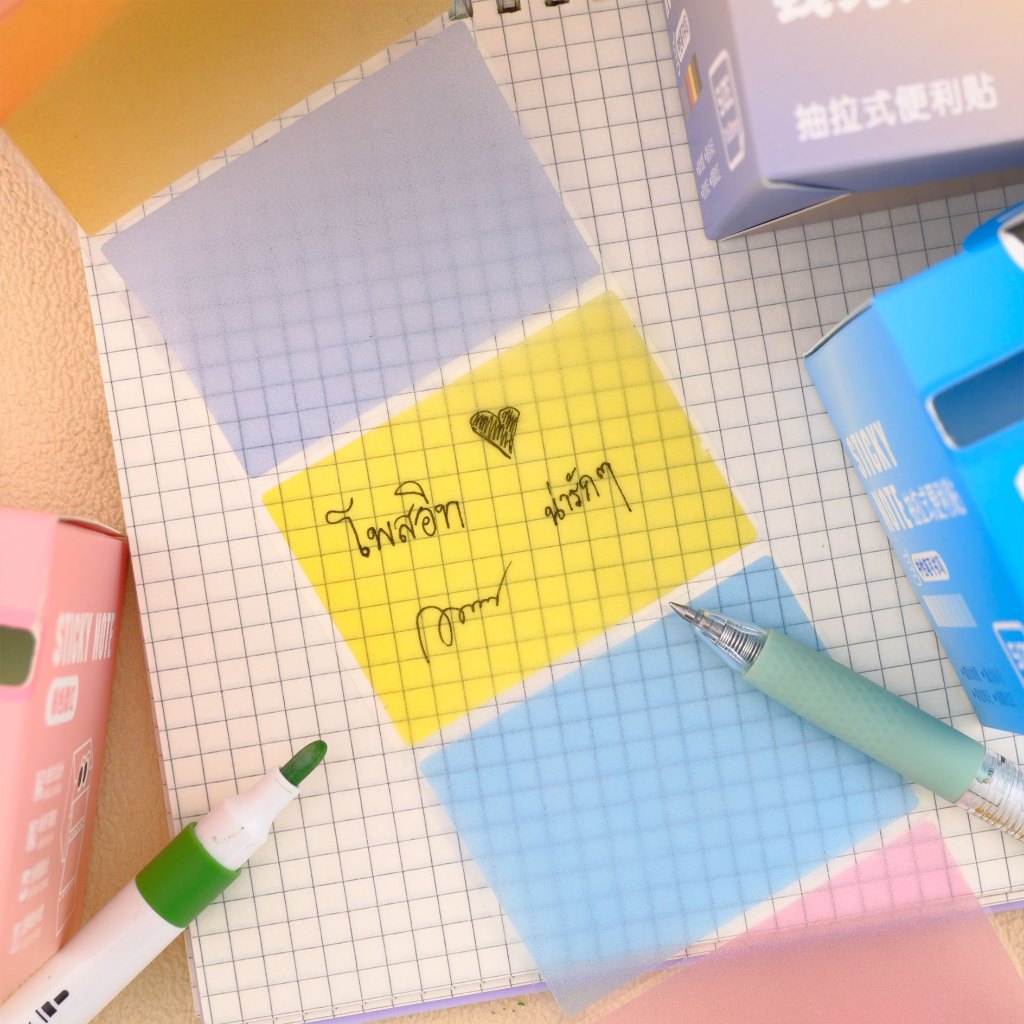 hello – สติ๊กเกอร์ โพสอิท แบบกล่อง โพสอิทม้วน แบบใส จำนวน105แผ่น ราคา ถูกที่สุด ดีลบีเคเค แกลเลอรีภาพที่ 2
