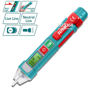ปากกาวัดแรงดันไฟฟ้า 12V-1000V TOTAL แบบไม่ต้องสัมผัส THT210003 ปากกาเช็คไฟ ปากกาวัดไฟฟ้า ตรวจสอบไฟ