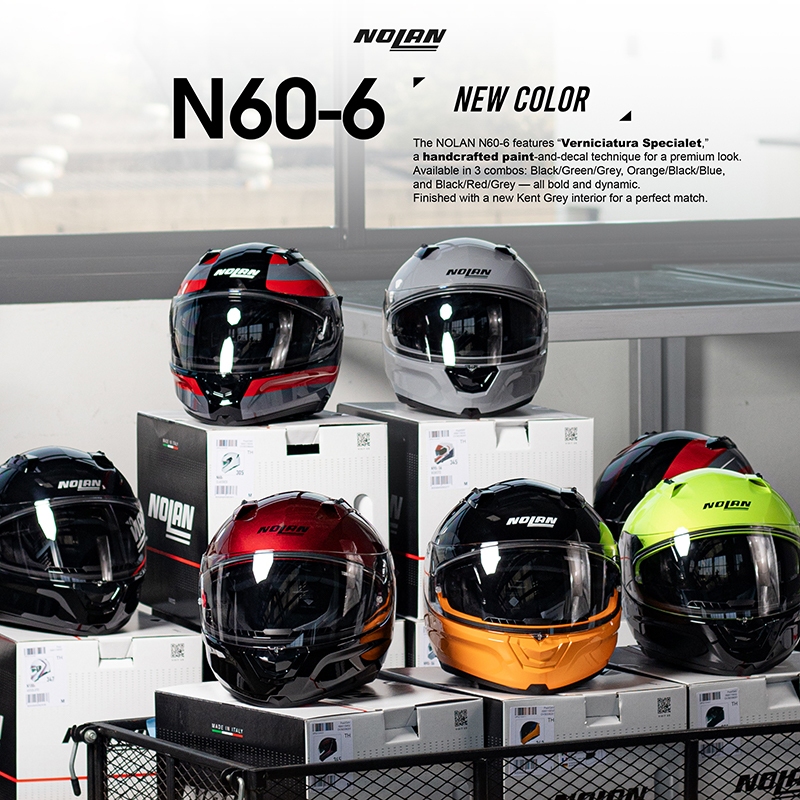 ⚡NOLAN N60-6⚡สีใหม่ 2026 หมวกกันน็อคฟูลเฟสสายสตรีทต้องมี! มาพร้อมมาตรฐานความปลอดภัย ราคาเข้าถึงได้สไ