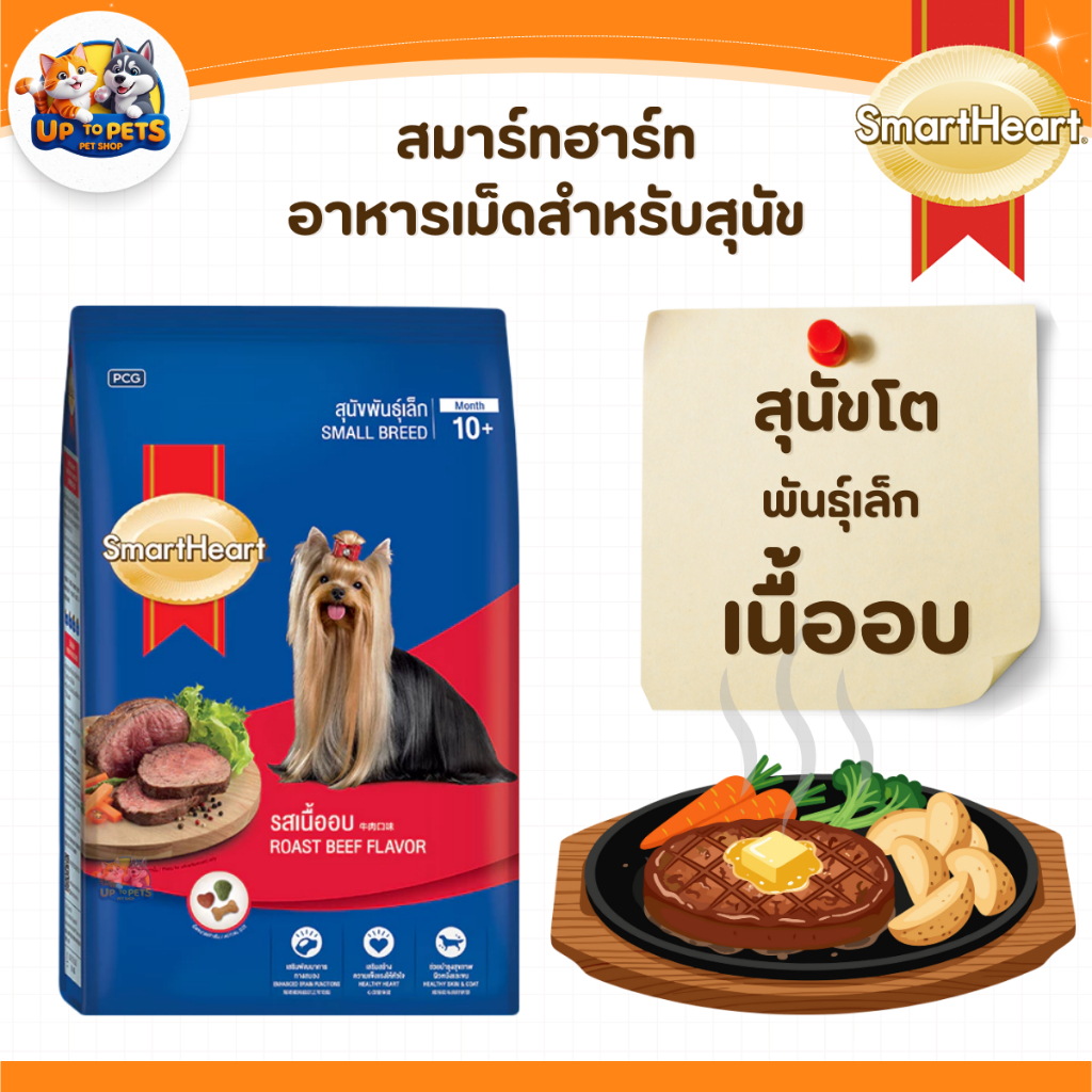[18-20 กิโลกรัม] SmartHeart สมาร์ทฮาร์ท - อาหารสุนัขแบบเม็ดทุกสูตร ส่งไว รูปที่ 2