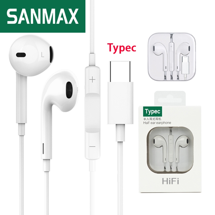 หูฟัง Typec M1 มีไมโครโฟนในตัว เสียงดี ใช้ได้กับทุกยี่ห้อ สำหรับ oppo os Android i15 i16 i17 （ รับประกัน 1 ปี ）AA