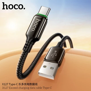 สายชาร์จไนลอนถัก สำหรับ USB-A/USB-C to Type-C/iOS ชาร์จเร็วสูงสุด 60W สายยาว 1 เมตร แข็งแรงทนทาน HOCO X127