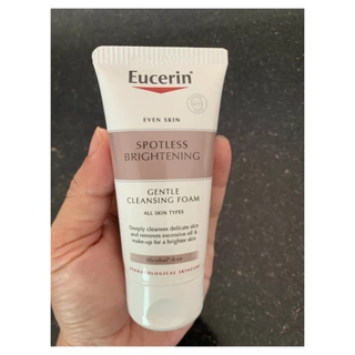 Eucerin Spotless Brightening Gentle Cleansing Foam ขนาด 50g ยูเซอริน โฟมล้างหน้าเพื่อผิวขาวกระจ่างใส