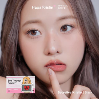 HapaKristin คอนแทคเลนส์ รายเดือน รุ่น See Though Kristin สี Choco (2pcs/box) มีค่าสายตา Contact Lens