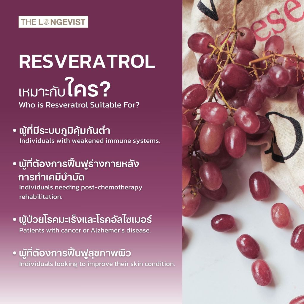 Resveratrol สารสกัดจากเปลือกองุ่นแดง (30 แคปซูล) - รูปที่ 4