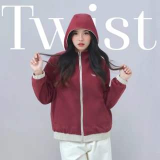 VILA | Twist Hoodie VL122 เสื้อแจ็คเก็ต ฮู้ด ใส่ได้ทั้ง 2 ด้าน