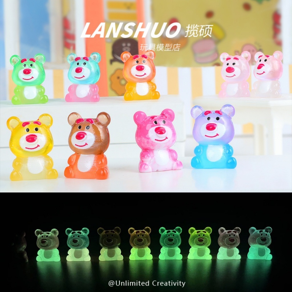 🔥พร้อมส่ง🔥 เป็ดเรซิ่นเรืองแสง ตุ๊กตาเป็ด ตุ๊กตาเรซิ่น  เรืองแสง ขนาดเล็ก เรซิ่นเรืองแสง เรซิ่น