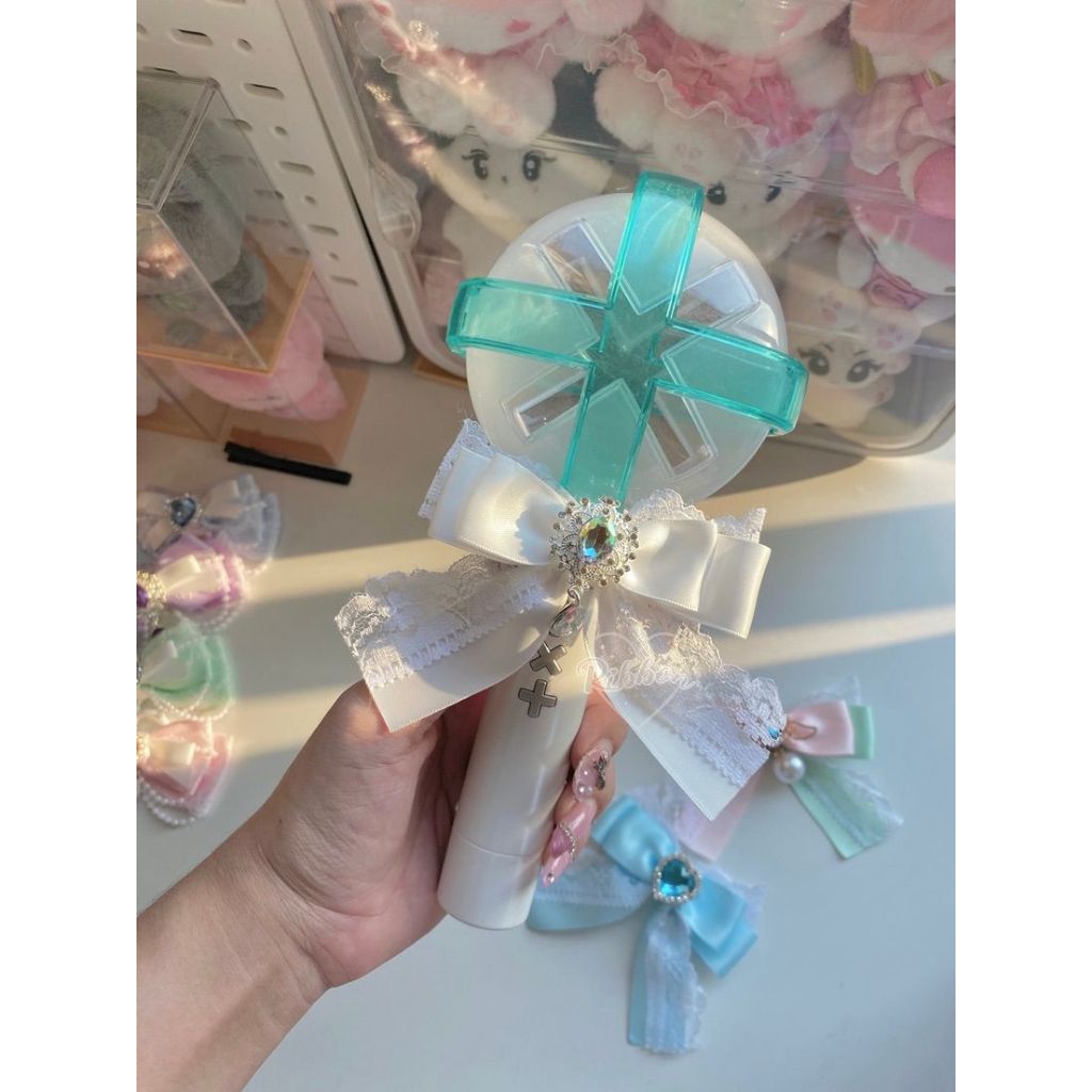 โบว์ติดผม ติดเเท่งไฟ ติดคอเสื้อ งานลูกไม้ Handmade (Ribbon Style Idol)