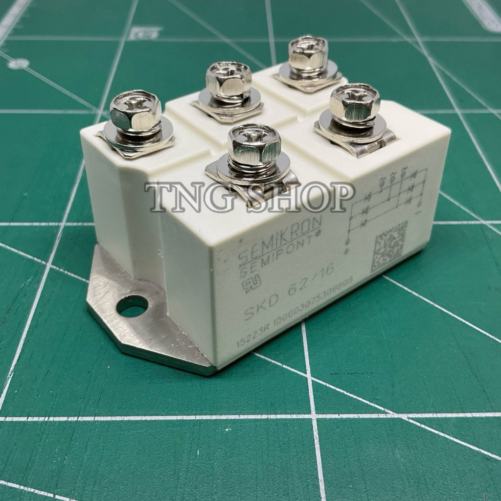 SKD62/16.Diodeโมดูล SEMIKRON. 62A 1600V SKD 62/16 ไดโอด  (ของใหม่) พร้อมส่ง - รูปที่ 2