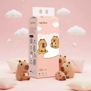 กระดาษทิชชู่แบบดึง Capybara แขวนได้ 1ห่อ หนา4ชั้น เนื้อเยื่อบริสุทธิ์100%นุ่ม ไม่ระคายเคือง