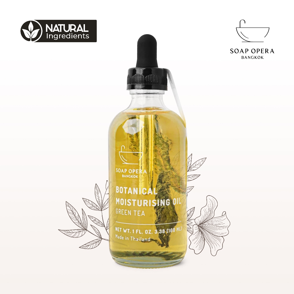 น้ำมันบำรุงผิวกาย Soap Opera Botanical Moisturizing Body Oil กลิ่นชาเขียว 100 มล.