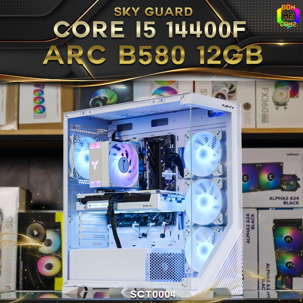 Sky Guard [Special Custom] / คอมประกอบ Bonmecom2/ INTEL CORE i5 14400F/ ARC B580 STEEL LEGEND 12GB