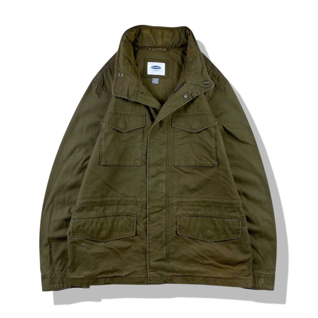 Old Navy M-65 Military Field Hooded Jacket มือสอง รอบอก 47”